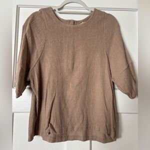 Madewell ottoman jacquard top